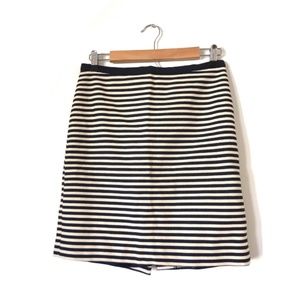 LOFT Knit Striped Skirt Size 2